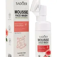 Пенка для умывания  с щеточкой с экстрактом розы, 120 мл