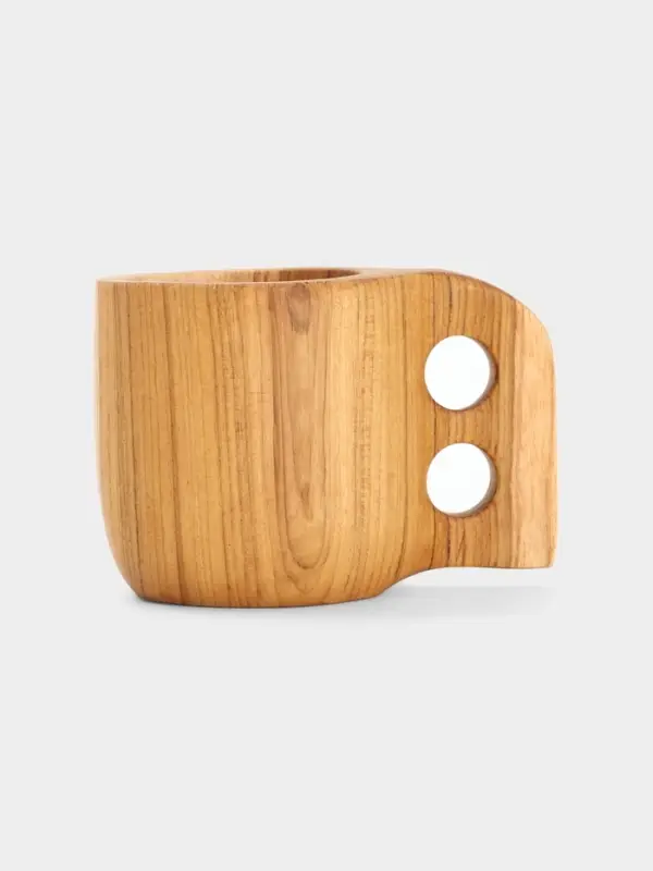 Кружка, 8&times;8&times;12 см, тиковое дерево