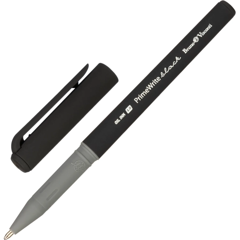 Ручка шариковая неавтомат. PrimeWrite.Basic.Black маслян,1мм,син 20-0295/04