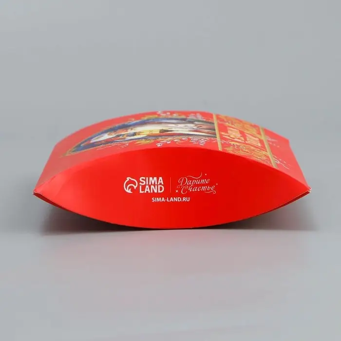 Коробка новогодняя складная фигурная «С Новым годом», Дед Мороз, 19 х 14 х 4 см