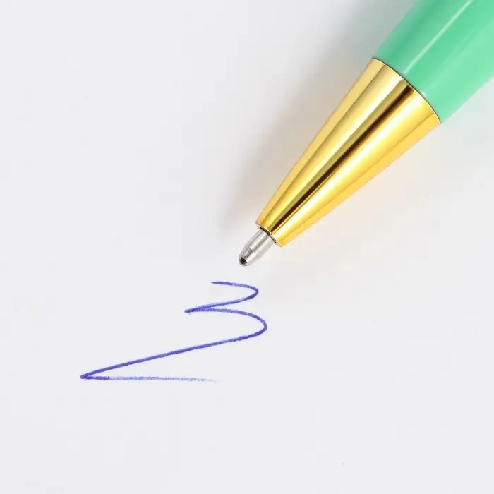 Ручка шариковая, синяя паста, 1 мм, металл, в футляре &laquo;Лучший учитель&raquo;