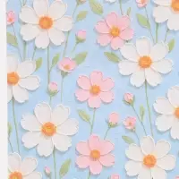 Бумага упаковочная крафтовая &laquo;Цветочная&raquo;, 50 &times; 70 см