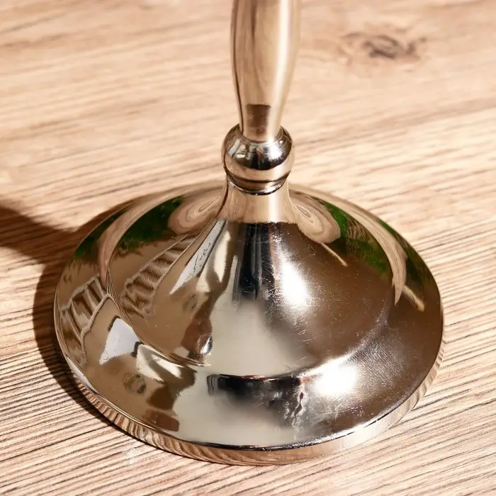 Подсвечник алюминий  Подсвечник алюминий "Власть" на 3 свечи 9х22х26 см