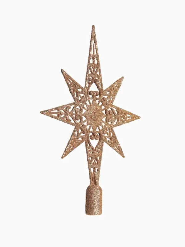 Ёлочные игрушки &laquo;Глория&raquo;, набор с верхушкой 43 шт. (32 шара, 4 сосульки, 6 звёзд), МИКС