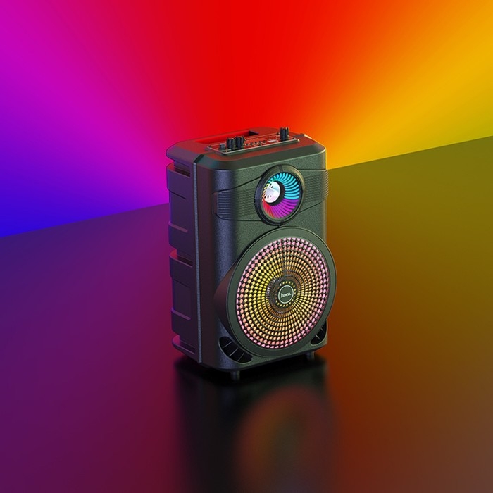 Портативная колонка Hoco BS46, 10 Вт, 1800 мАч, BT5.0, microSD, USB, AUX, FM, mic, черная Портативная колонка Hoco BS46, 10 Вт, 1800 мАч, BT5.0, microSD, USB, AUX, FM, mic, черная