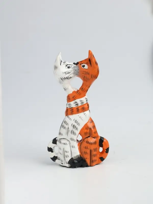 Фигура интерьерная &laquo;Целующиеся коты&raquo;, 13&times;3.5&times;7 см, дерево
