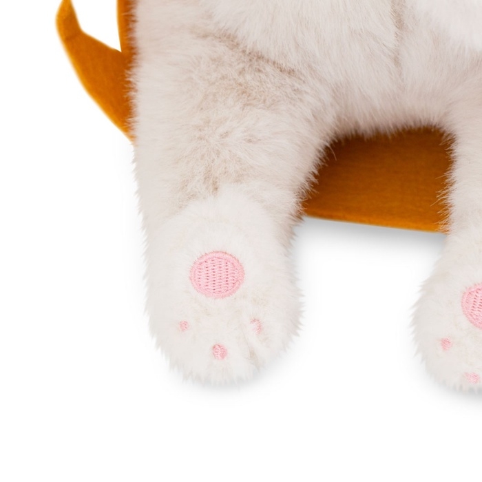 Мягкая игрушка Мягкая игрушка "Кот Барсик в сумке белый" 35 см B1000/35