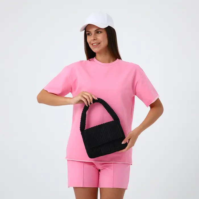 Сумка молодёжная на магните, 25.5&times;4.5&times;18.5 см, чёрная