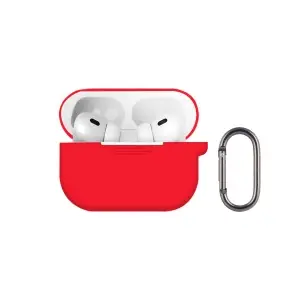 Чехол для AirPods Pro 3 с карабином №8 Red