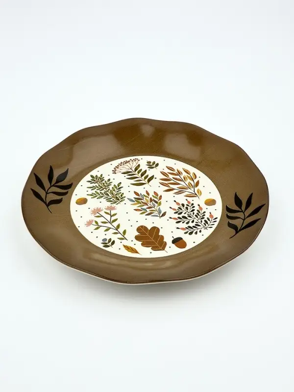 Тарелка керамическая плоская &laquo;Флора&raquo;, 21.5 см, Dolce Ceramo