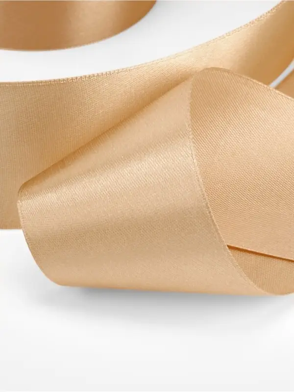 Лента атласная, 50 мм, 23&plusmn;1 м, светло-бежевая