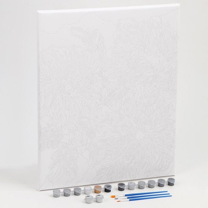 Картина по номерам на холсте с подрамником и золотой краской «Нежность цветов», 40 х 50 см Картина по номерам на холсте с подрамником и золотой краской «Нежность цветов», 40 х 50 см