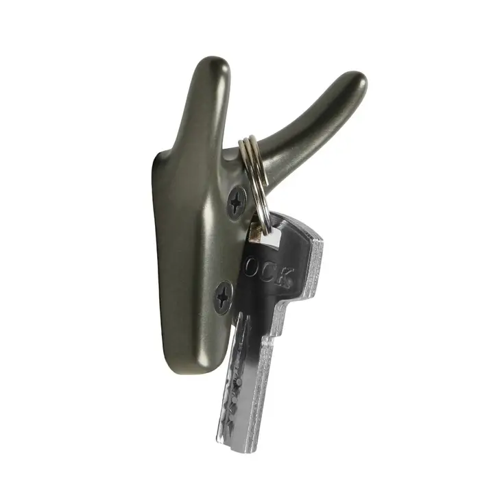 Крючок мебельный CAPPIO YAK, двухрожковый, цвет графит