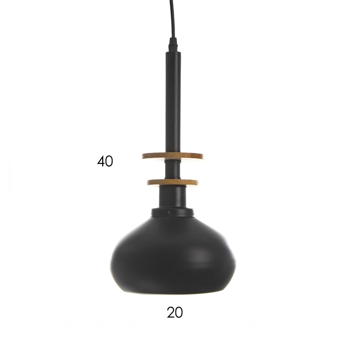 Светильник Светильник "Клинт" 1х40Вт Е27 черный бронза 20х20х38(138)см