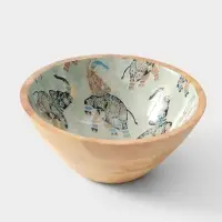 Салатник &laquo;Мудрый слон&raquo;, 25&times;25&times;10 см, дерево манго