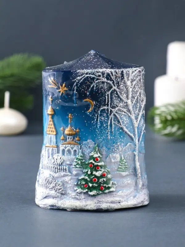 Свеча декоративная &laquo;Новогодняя&raquo; 5&times;8&times;11 см