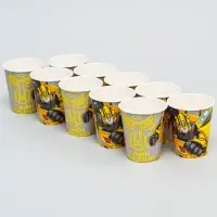 Стакан одноразовый бумажный &laquo;С Днем Рождения&raquo;, 250 мл, Трансформеры