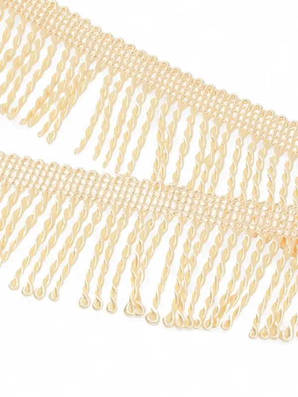 Бахрома жгут, 6,5 см, 20 м±0.5, цвет молочный Бахрома жгут, 6,5 см, 20 м±0.5, цвет молочный