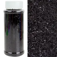 Конфетти «Шестиугольники» чёрные, металлик, 0.1 см, 90 г