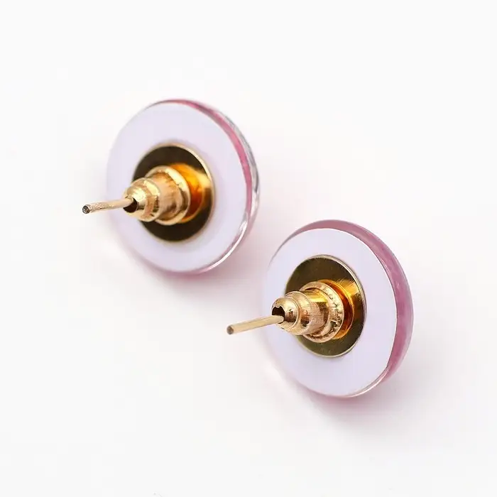 Серьги гвоздики «Яркого стиля» 1.5 х 1.5см