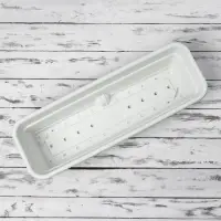 Ящик балконный для цветов, 12 л, 60&times;20&times;17 см, пластиковый, цвет мраморный