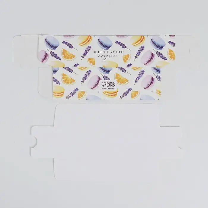 Коробка для макарун, кондитерская упаковка, «Самого сладкого», 18 х 5.5 х 5.5 см Коробка для макарун, кондитерская упаковка, «Самого сладкого», 18 х 5.5 х 5.5 см