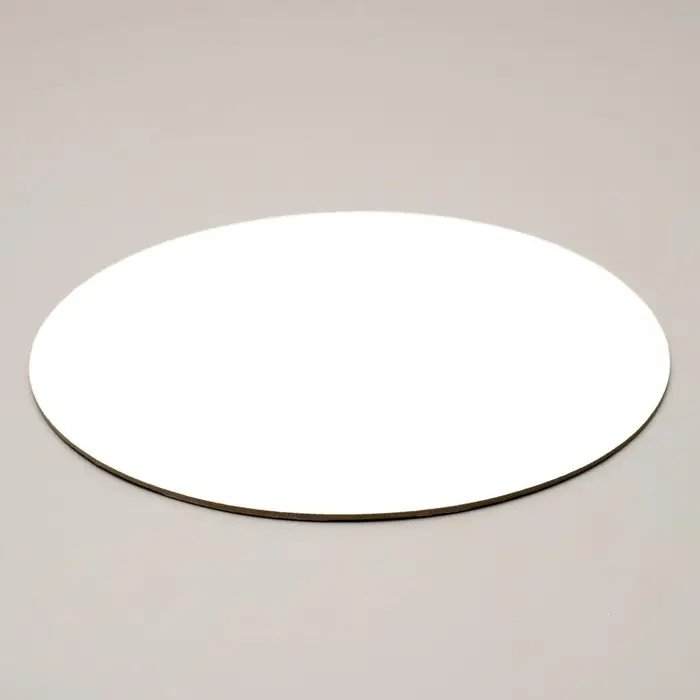 Подложка кондитерская для торта, круглая, золото - белый, 20 см, 1.5 мм