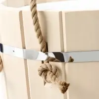 Ведро-запарник для бани и сауны, 20 л, деревянное, пластмассовая вставка