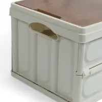 Стол - корзина maclay 2 в 1, складная, 30 л, 44&times;30&times;24/6 см, светло-серая