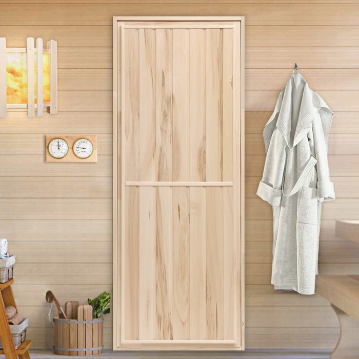 Дверь для бани и сауны Дверь для бани и сауны "Эконом", ЛИПА 180×70см