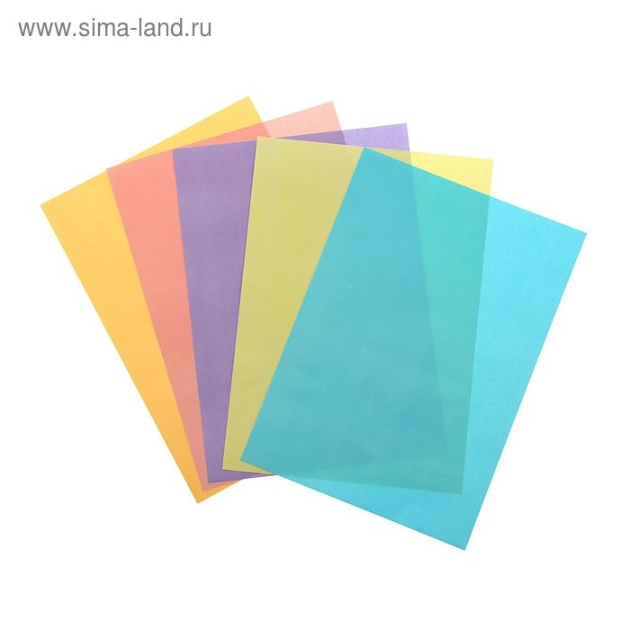 Бумага цветная А4, 250 листов  Бумага цветная А4, 250 листов "Палитра радуга" Пастель, 5 цветов, 80 г/м²