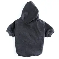 Толстовка однотонная для собак (футер), размер XS (ДС 18, ОШ 28-30, ОГ 38-40), серая Толстовка однотонная для собак (футер), размер XS (ДС 18, ОШ 28-30, ОГ 38-40), серая