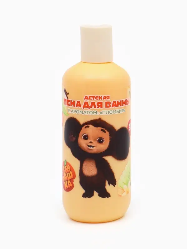 Детская пена для ванны, аромат пломбир, 300 мл, Чебурашка Детская пена для ванны, аромат пломбир, 300 мл, Чебурашка