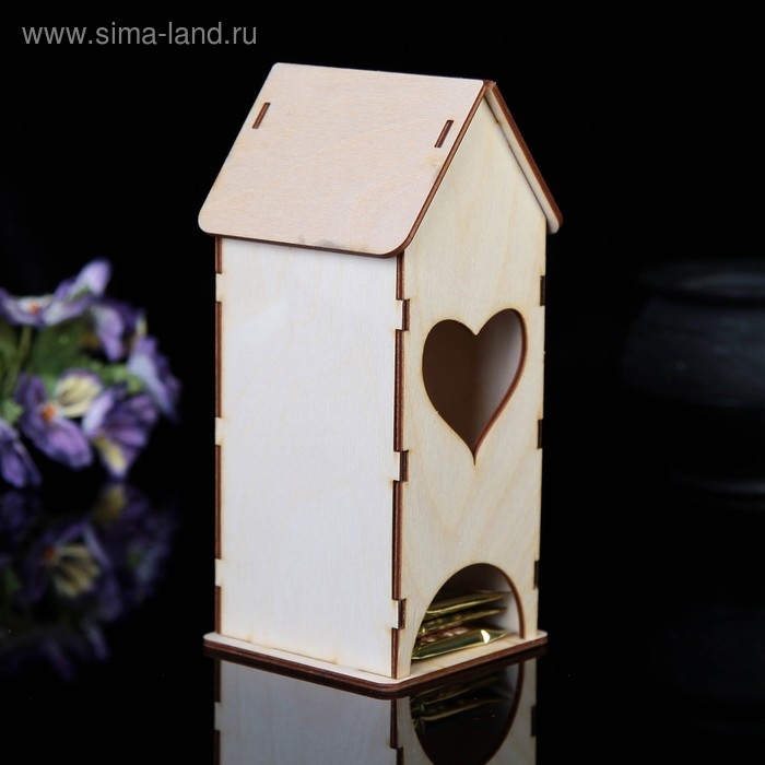 Чайный домик Чайный домик "Сердечко", 9х9х22 см