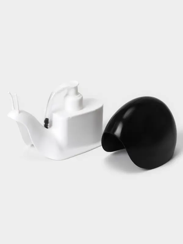 Дозатор для мыла Доляна &laquo;Улитка&raquo;, 120 мл, чёрный