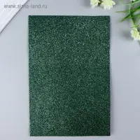 Фоамиран глиттерный Magic 4 Hobby 2 мм  цв. зеленый, 20х30 см