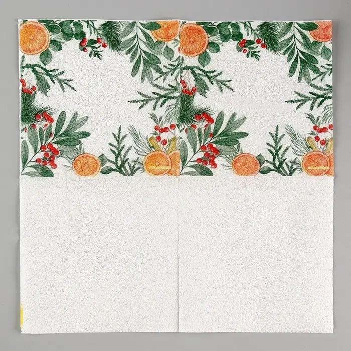 Салфетки бумажные &laquo;Новогодний аромат&raquo;, однослойные, 24&times;24 см, 20 шт.