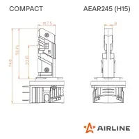 Лампа светодиод. H15 COMPACT, 23Вт, 4400Лм (2200Лм x 2), 6500К, 12В, кмпл. 2 шт.