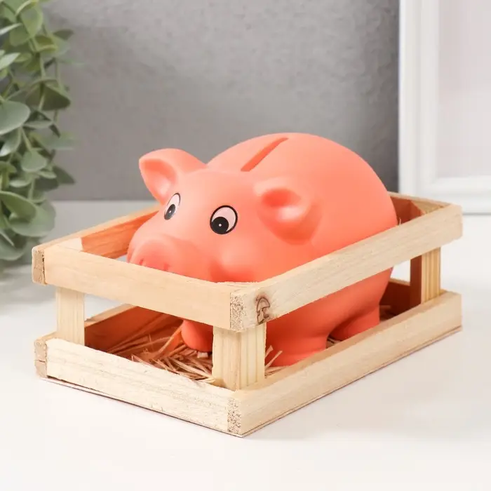 Копилка для денег &laquo;Хрюша в загоне&raquo;, керамика, 14.5&times;10.5&times;10.5 см