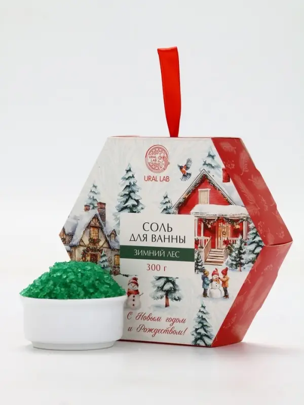 Рождественское чудо Соль для ванны, хвоя, 300 гр