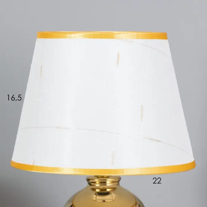 Лампа настольная &laquo;Лаура&raquo; 1&times;40 Вт Е14 белый/золото 22&times;22&times;36 см