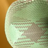 Сумка плетёная, 30×15×35 см, пластик, чёрно-бирюзовая Сумка плетёная, 30×15×35 см, пластик, чёрно-бирюзовая