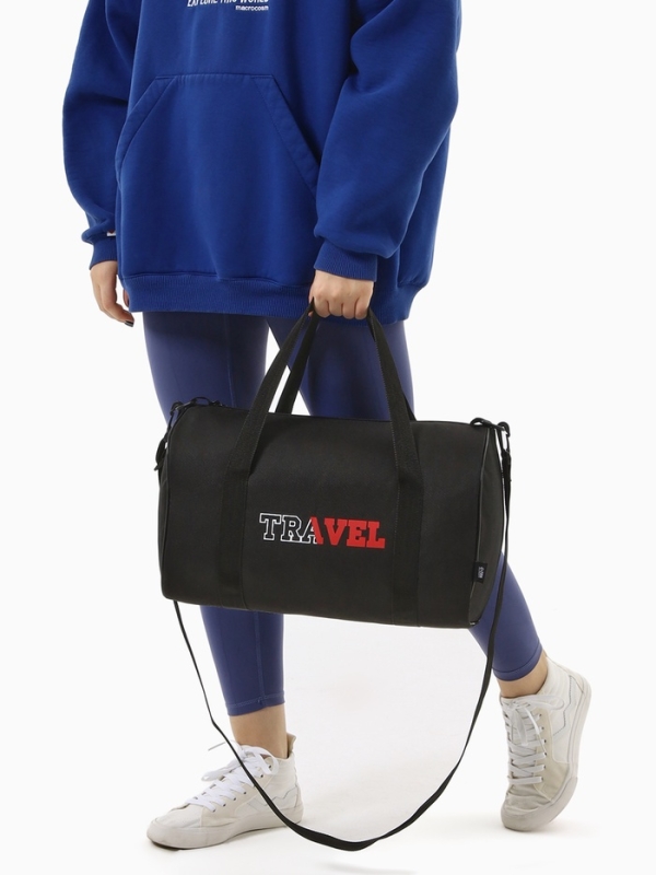 Сумка дорожная, TEXTURA, маленький размер, цвет чёрный Сумка дорожная, TEXTURA, маленький размер, цвет чёрный