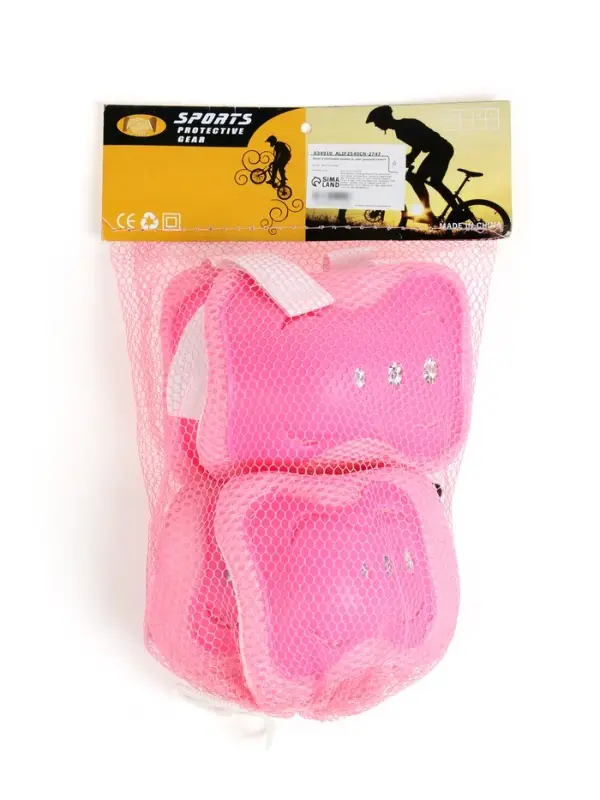 Защита роликовая ONLYTOP OT-2020, р. М, розовая