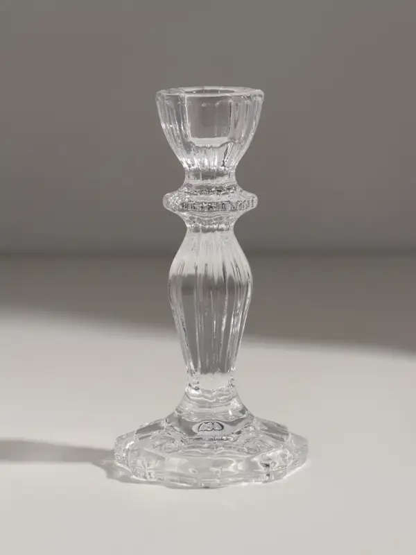 Подсвечник стекло  Подсвечник стекло "Бутон на ножке" прозрачный d=2,2 см 8х8х15 см