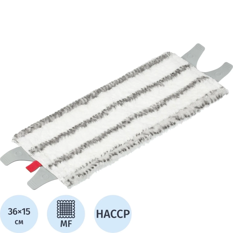 Насадка МОП микрофибра полосы скольж(креплен М-образный язык)35см_NMMA-35-M