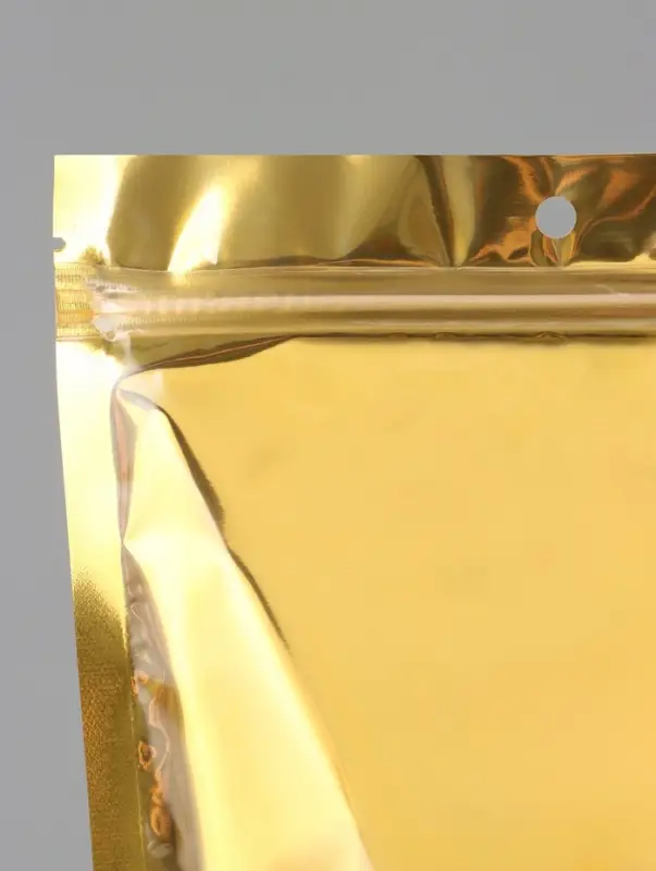 Пакет дой-пак, матовый, золотой, с прозрачной стенкой,20&times;30&times;8 см