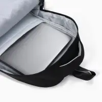 Рюкзак школьный, однотонный, 32&times;14&times;45 см, чёрный
