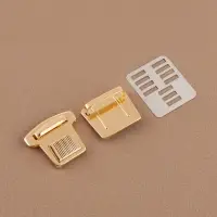 Застёжка для сумки, 3.5×3.8 см, цвет золотой
