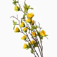 Цветы искусственные &laquo;Роза мини карнавал&raquo;, 70&times;4 см, жёлтые